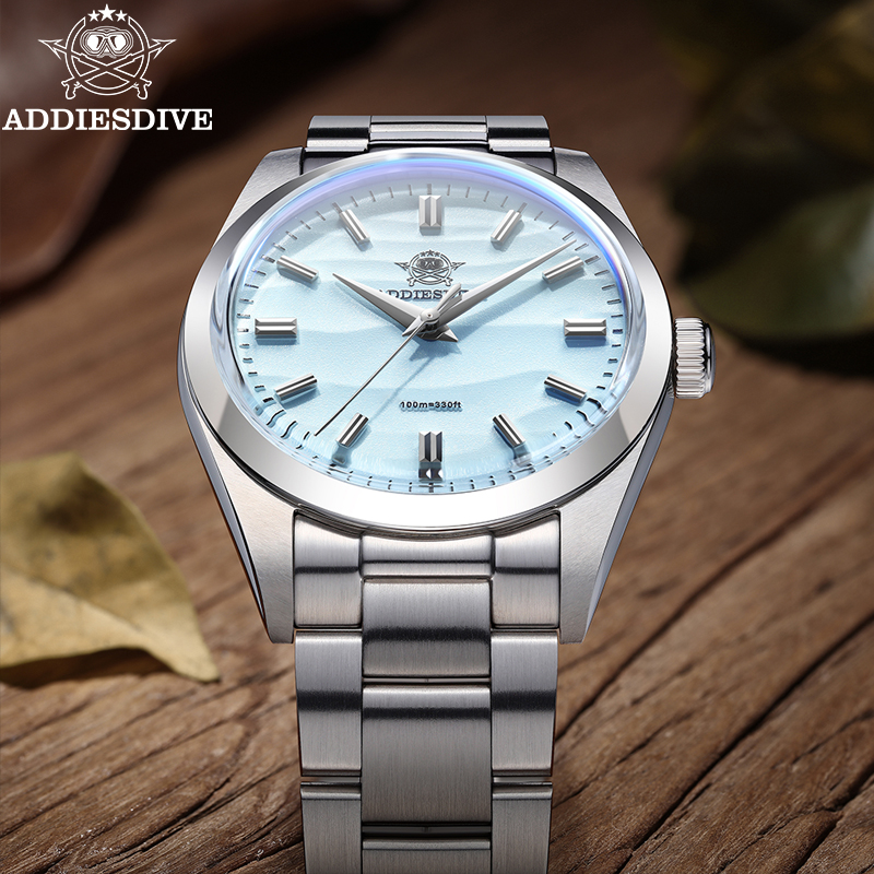 Luxury Watch Japan Brand - ADDIESDIVE 36 มม.นาฬิกาสำหรับผู้หญิงแบรนด์ชั้นนำญี่ปุ่น VH31 ควอตซ์สแตนเลส 100