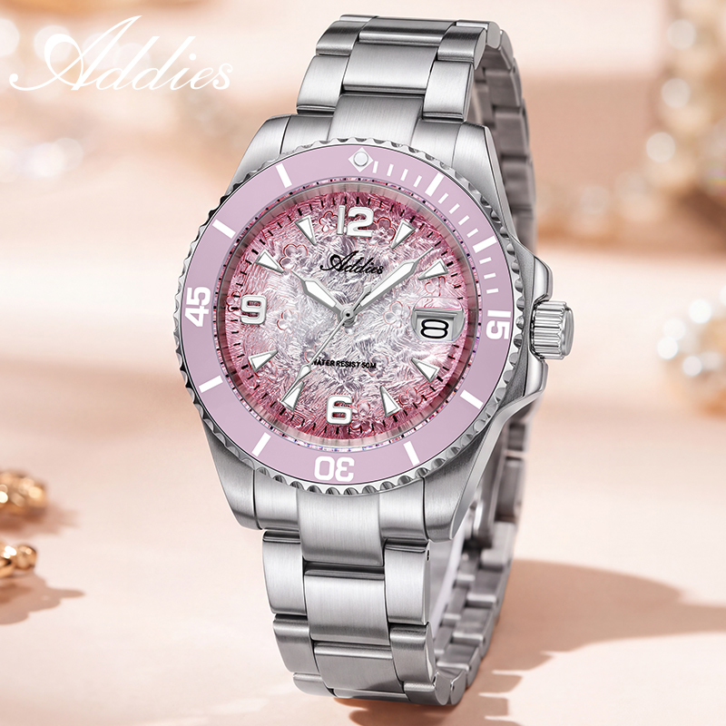 Luxury Watch In Japan - ADDIES นาฬิกาข้อมือผู้หญิงสุดหรู รุ่นใหม่ AW25914 แสดงวันที่ กลไกญี่ปุ่น