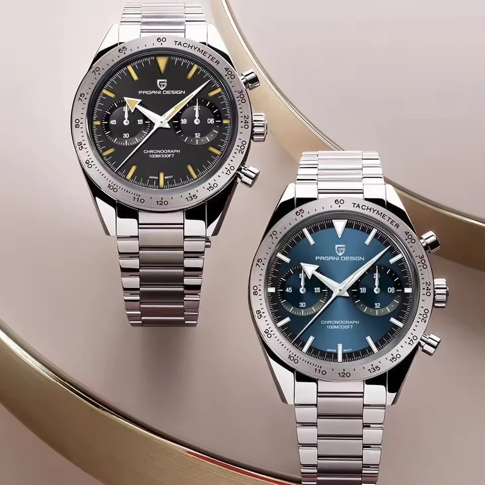 Luxury Watch In Japan - PAGANI DESIGN นาฬิกาควอทซ์สุดหรูสไตล์เรโทรสำหรับผู้ชาย นาฬิกาญี่ปุ่น Movt 316L