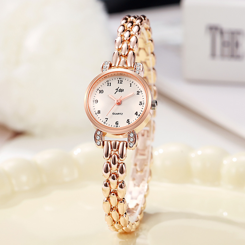 Luxury Watch With Arabic Numerals - นาฬิกาข้อมือแฟชั่นผู้หญิง นาฬิกาควอตซ์หรูหราสำหรับเป็นของขวัญ นาฬิกาผู้หญิงแบบคลาสสิก หน้าปัดตัวเลขอารบิก นาฬิกาผู้หญิง ดรอปชิปปิ้ง