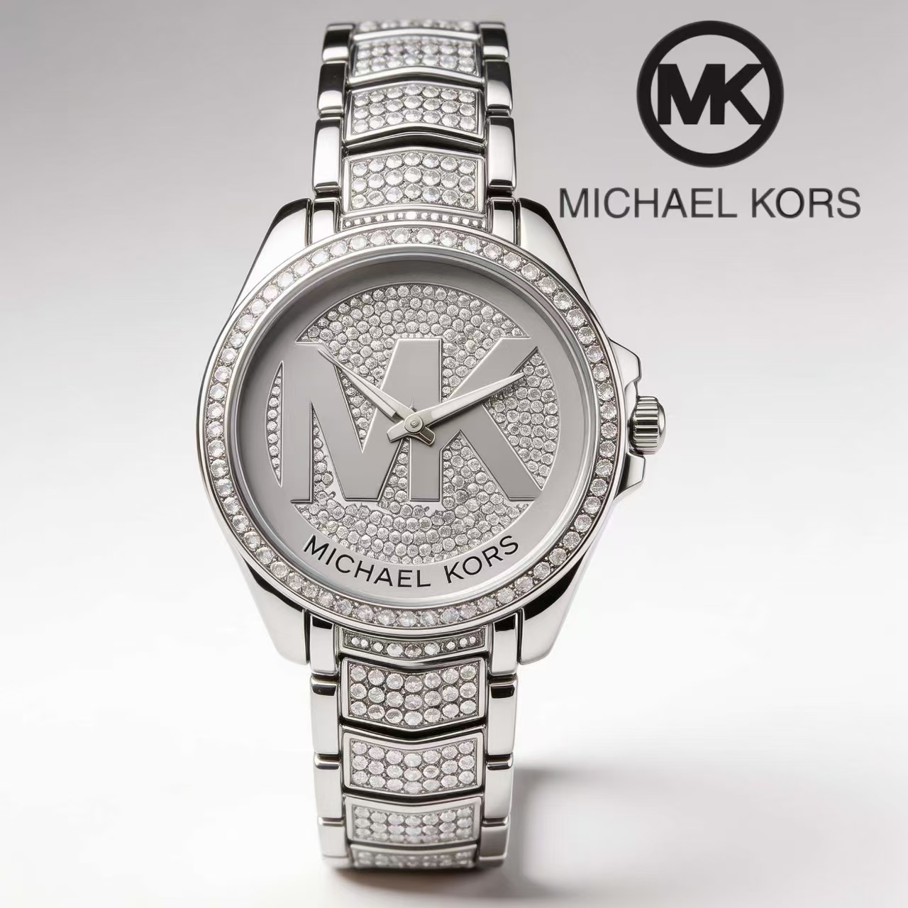 Luxury Watch Photo - Michael Kors นาฬิกาข้อมือและกระเป๋าสตางค์ผู้หญิงรุ่นใหม่ ดีไซน์ทันสมัยและหรูหรา MK สีชมพูอ่อน
