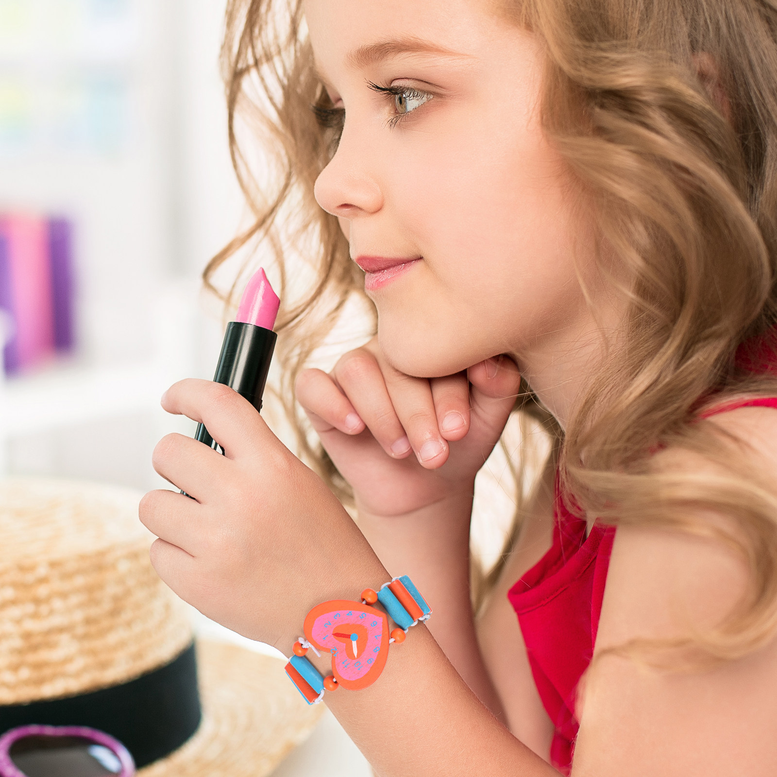Luxury Watch Kids - นาฬิกาไม้ลายการ์ตูนสำหรับเด็ก 4 ชิ้น สายยืดหยุ่น สร้างสรรค์ สวมใส่สบาย