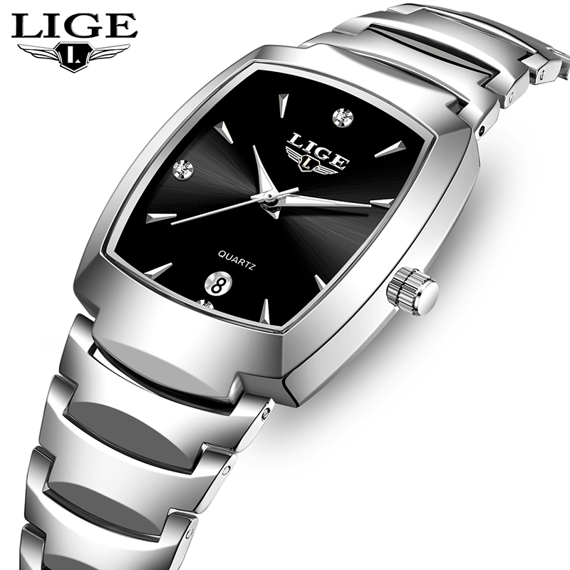 Luxury Watch And Bracelet - LIGE นาฬิกาผู้หญิงธุรกิจหรูหราสุภาพสตรีนาฬิกาหญิงนาฬิกากันน้ําแฟชั่นควอตซ์นาฬิกาเรียบง่ายสําหรับ Wome montre femme +