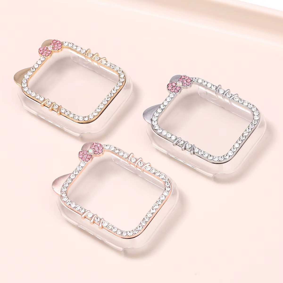 Luxury Watch Kids - หรูหราน่ารักแมวแมวเพชรนาฬิกาสําหรับ Apple Watch 9 8 7