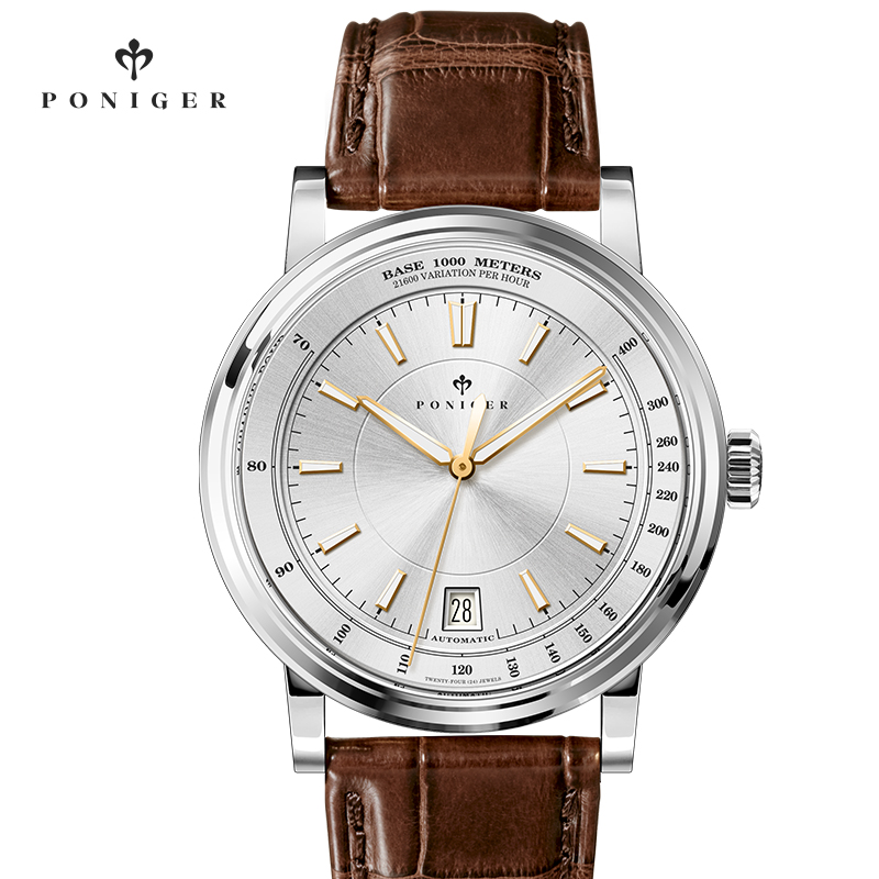 Luxury Watch Japan Brand - นาฬิกาข้อมือผู้ชาย PONIGER จากสวิตเซอร์แลนด์ ระบบอัตโนมัติ NH35A แบรนด์หรูจากญี่ปุ่น