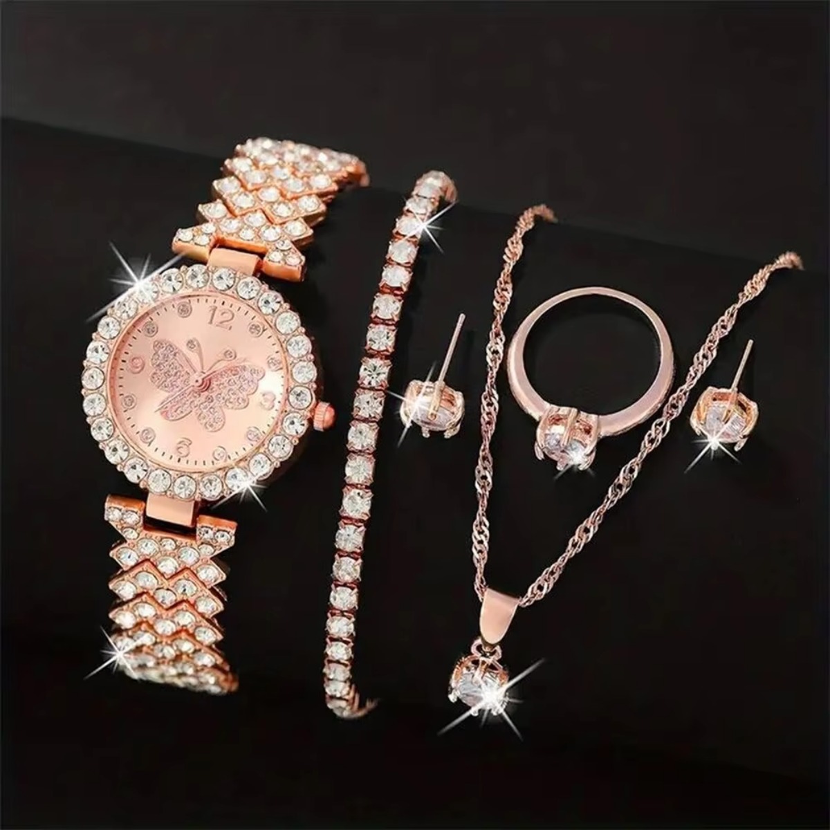 6 ชิ้น/เซ็ตหรูหราไรน์สโตนผีเสื - Luxury Watch Packaging Box บทวิจารณ์และราคา