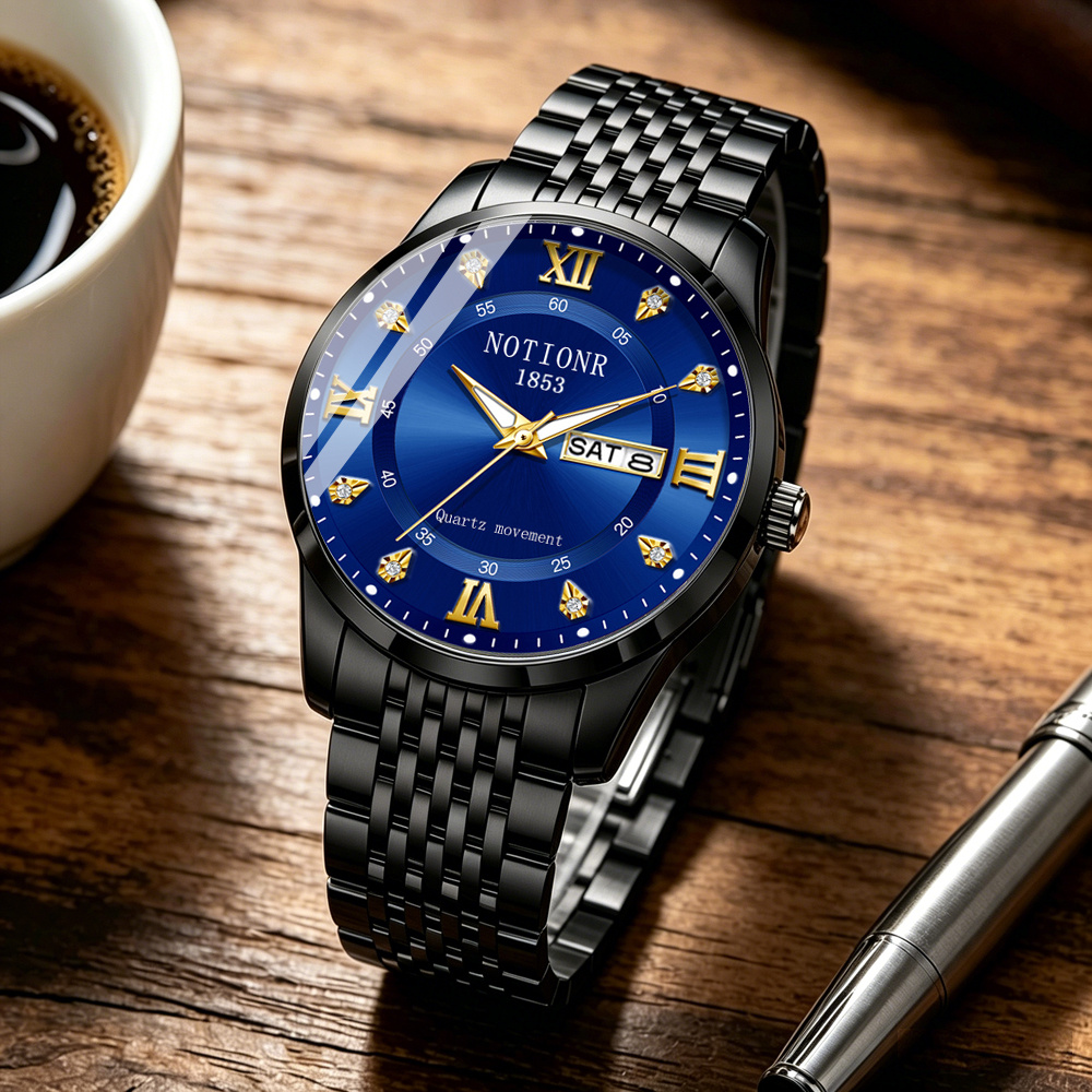 นาฬิกาแฟชั่นสำหรับผู้ชาย ดีไซน - Luxury Watch And Bracelet บทวิจารณ์และราคา