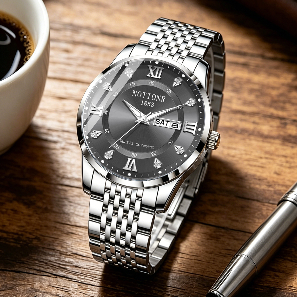 นาฬิกาแฟชั่นสำหรับผู้ชาย ดีไซน - Luxury Watch And Bracelet บทวิจารณ์และราคา