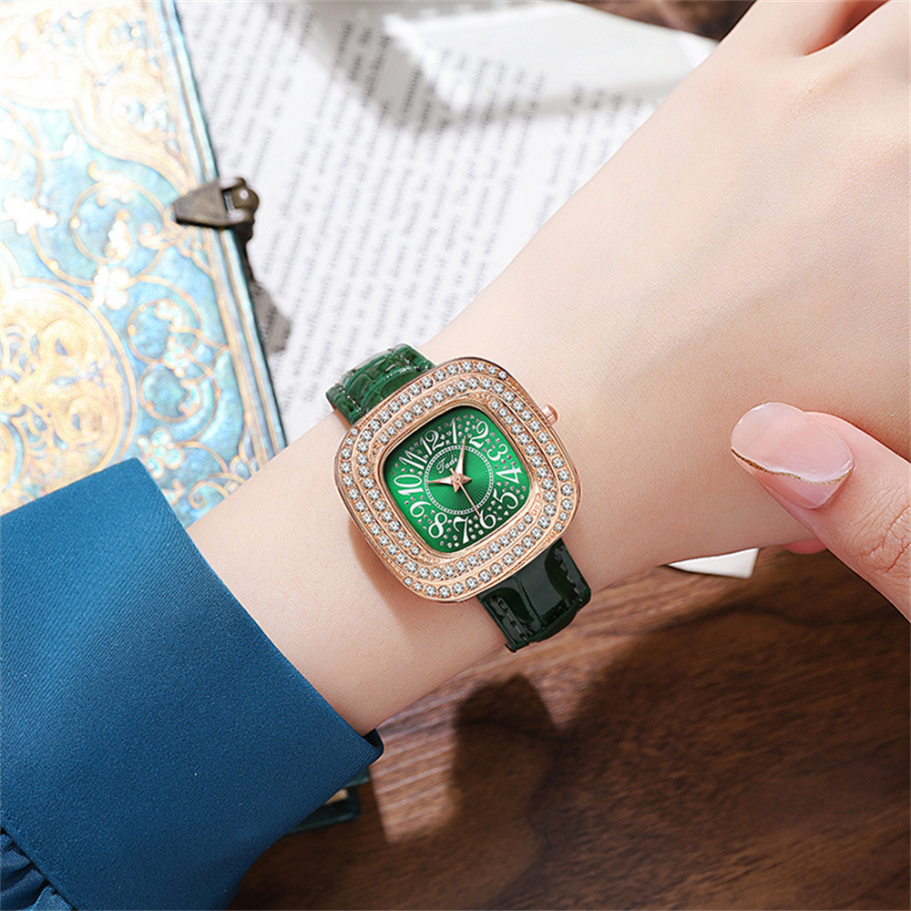 นาฬิกาควอทซ์แฟชั่นทรงสี่เหลี่ย - Luxury Watch With Arabic Numerals บทวิจารณ์และราคา