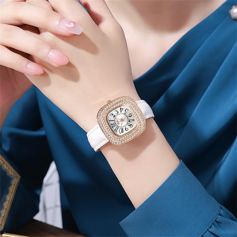 นาฬิกาควอทซ์แฟชั่นทรงสี่เหลี่ย - Luxury Watch With Arabic Numerals บทวิจารณ์และราคา