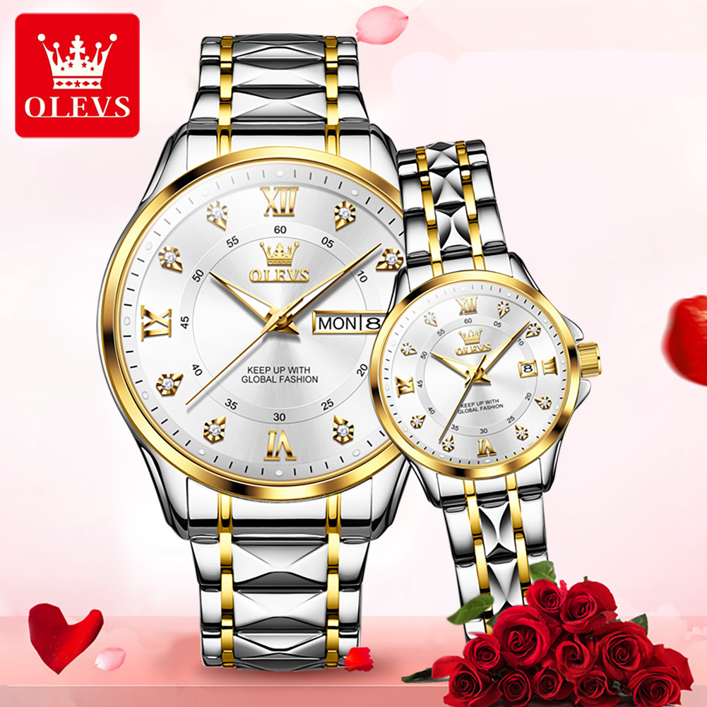 OLEVS 2906 นาฬิกาคู่ Original  - Luxury Watch Exchange บทวิจารณ์และราคา