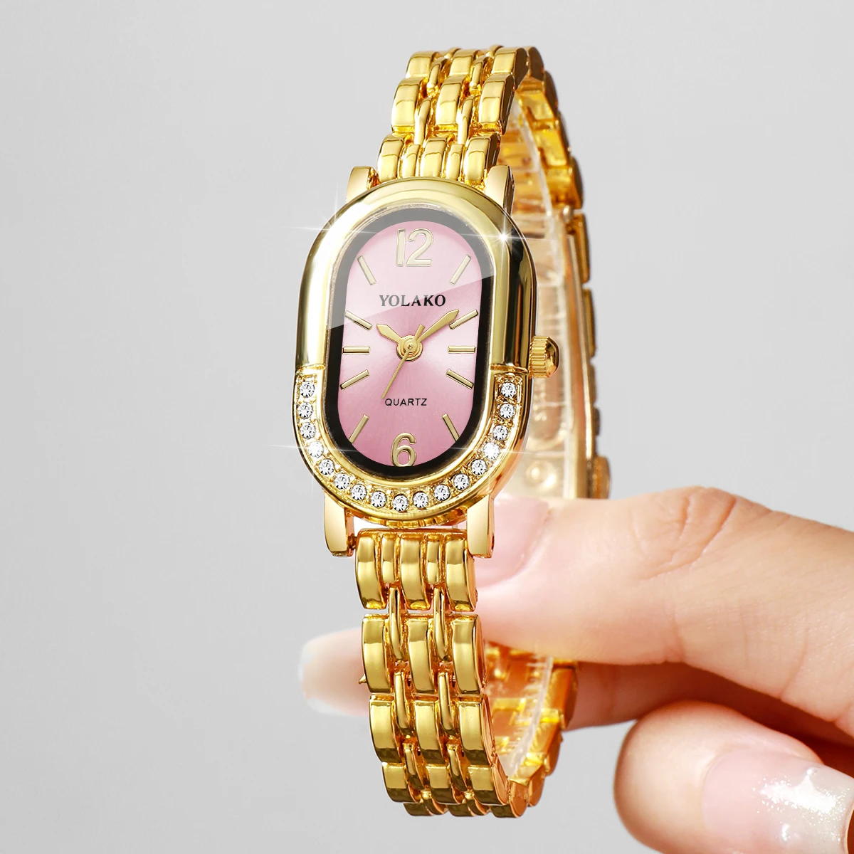 หรูหราไรน์สโตนนาฬิกาผู้หญิงควอ - Luxury Watch Packaging Box บทวิจารณ์และราคา