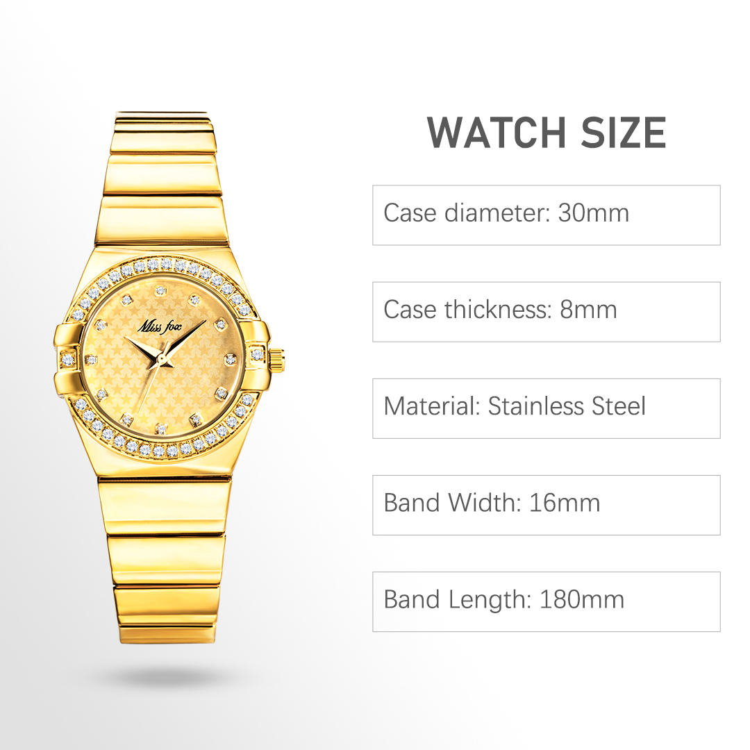 นาฬิกาสีทองหรูหราสำหรับผู้หญิง - Luxury Watch And Jewelry Brand บทวิจารณ์และราคา