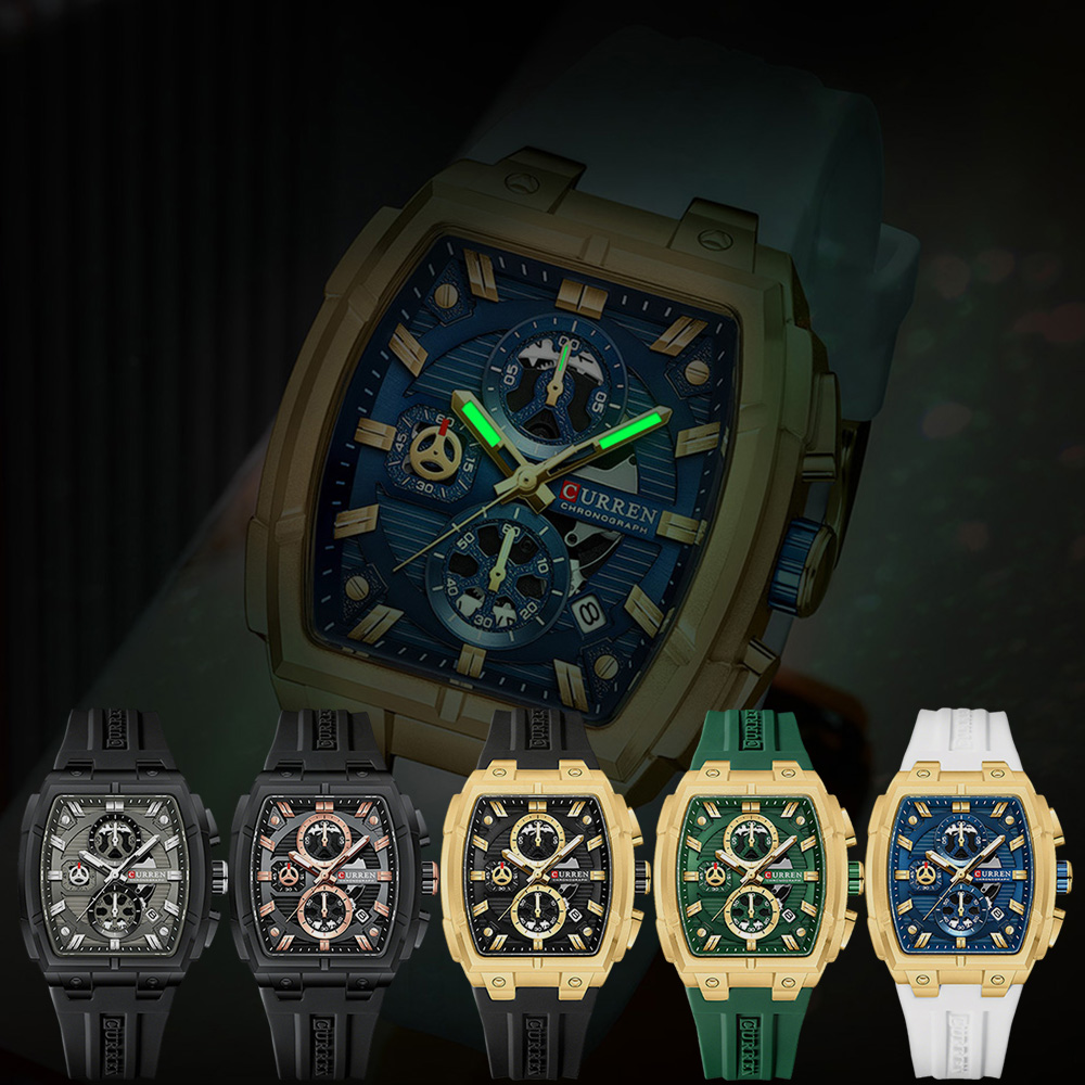 CURREN นาฬิกาวินเทจสุดหรูสำหรั - Luxury Watch And Bracelet บทวิจารณ์และราคา