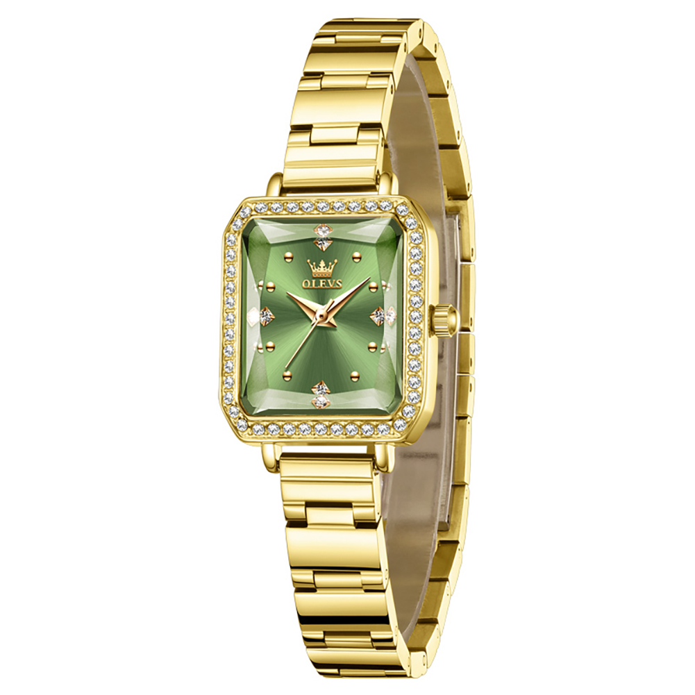 แฟชั่นหน้าปัดสีเขียวทรงสี่เหลี - Luxury Watch And Jewelry Brand บทวิจารณ์และราคา