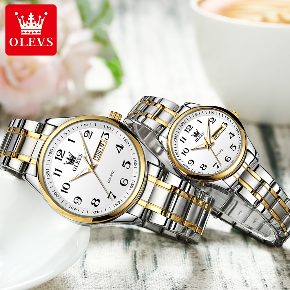 OLEVS ใหม่แฟชั่นคู่นาฬิกาสําหร - Luxury Watch Exchange บทวิจารณ์และราคา