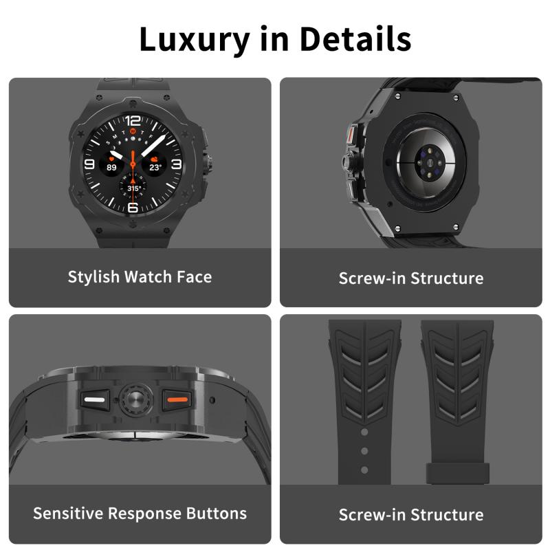 หรูหราชุดปรับเปลี่ยนโลหะสําหรั - Luxury Watch With Rubber Strap บทวิจารณ์และราคา