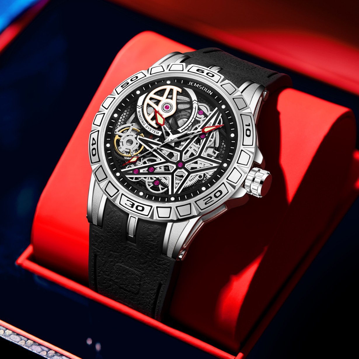 นาฬิกาควอตซ์ 3 มิติ ดีไซน์สร้า - Luxury Watch With Rubber Strap บทวิจารณ์และราคา