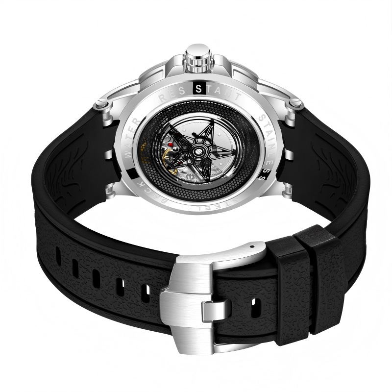 นาฬิกาควอตซ์ 3 มิติ ดีไซน์สร้า - Luxury Watch With Rubber Strap บทวิจารณ์และราคา