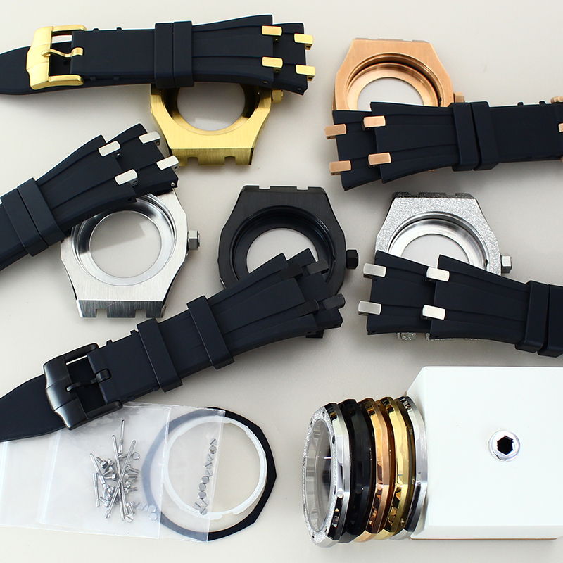 นาฬิกาข้อมือสำหรับผู้ชายสีเงิน - Luxury Watch With Rubber Strap บทวิจารณ์และราคา