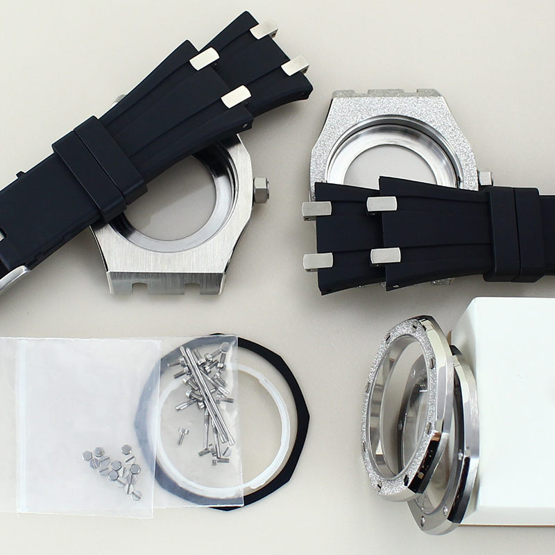 นาฬิกาข้อมือสำหรับผู้ชายสีเงิน - Luxury Watch With Rubber Strap บทวิจารณ์และราคา