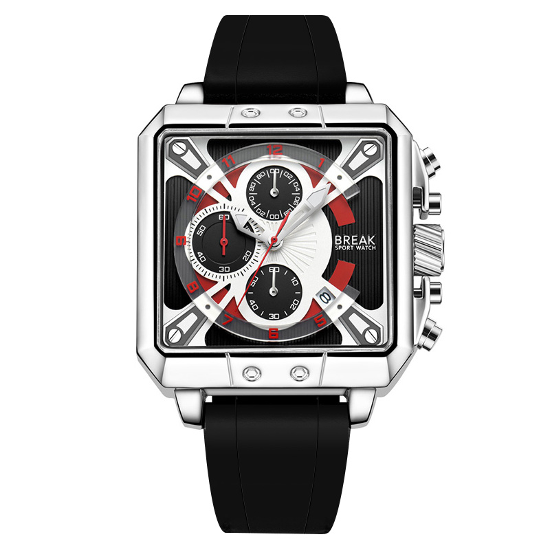 ใหม่หรูหราแบรนด์ชั้นนําโครโนกร - Luxury Watch With Rubber Strap บทวิจารณ์และราคา