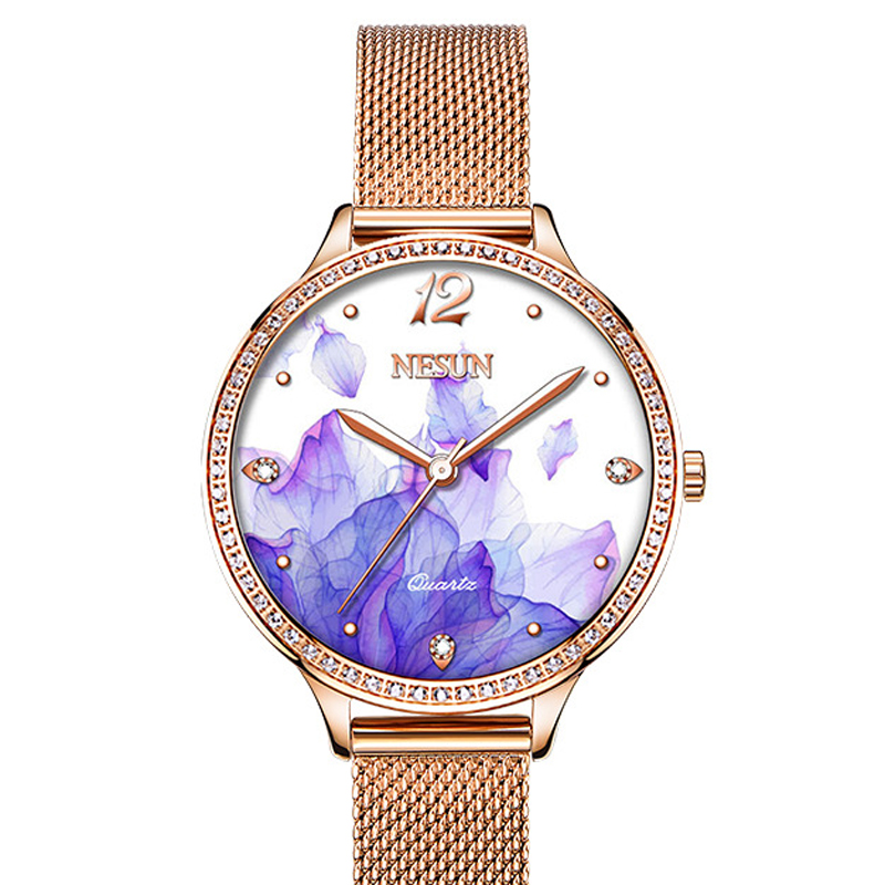 นาฬิกาข้อมือผู้หญิง NESUN 8 มม - Luxury Watch In Japan บทวิจารณ์และราคา