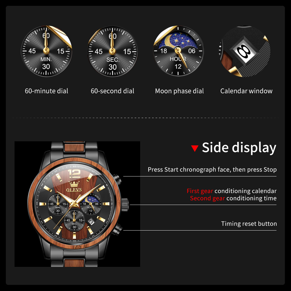 นาฬิกาข้อมือผู้ชาย OLEVS 3645  - Luxury Watch Exchange บทวิจารณ์และราคา