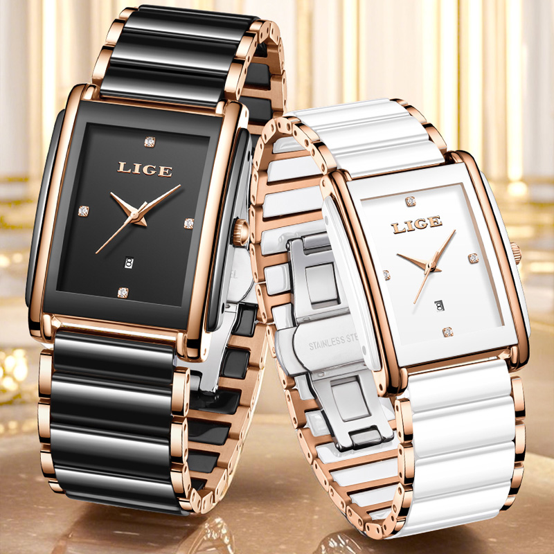 LIGE แฟชั่นนาฬิกาผู้หญิงหรูหรา - Luxury Watch Packaging Box บทวิจารณ์และราคา