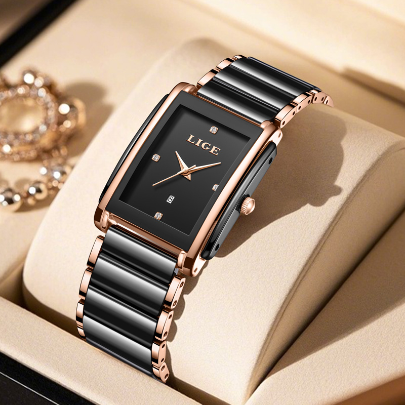 LIGE แฟชั่นนาฬิกาผู้หญิงหรูหรา - Luxury Watch Packaging Box บทวิจารณ์และราคา