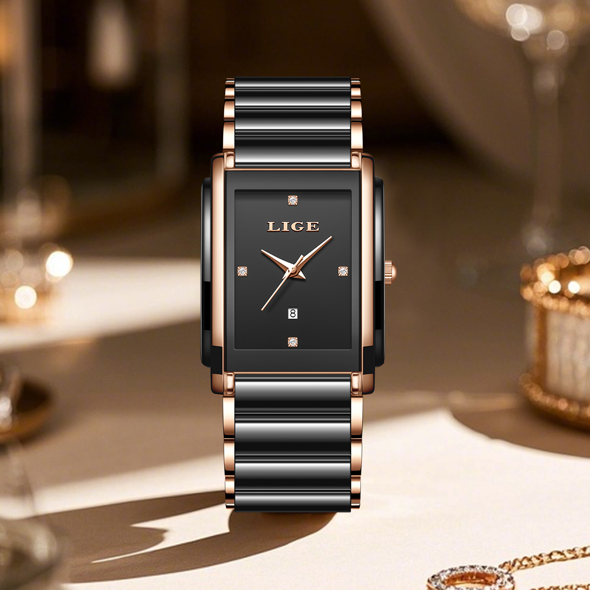 LIGE แฟชั่นนาฬิกาผู้หญิงหรูหรา - Luxury Watch Packaging Box บทวิจารณ์และราคา