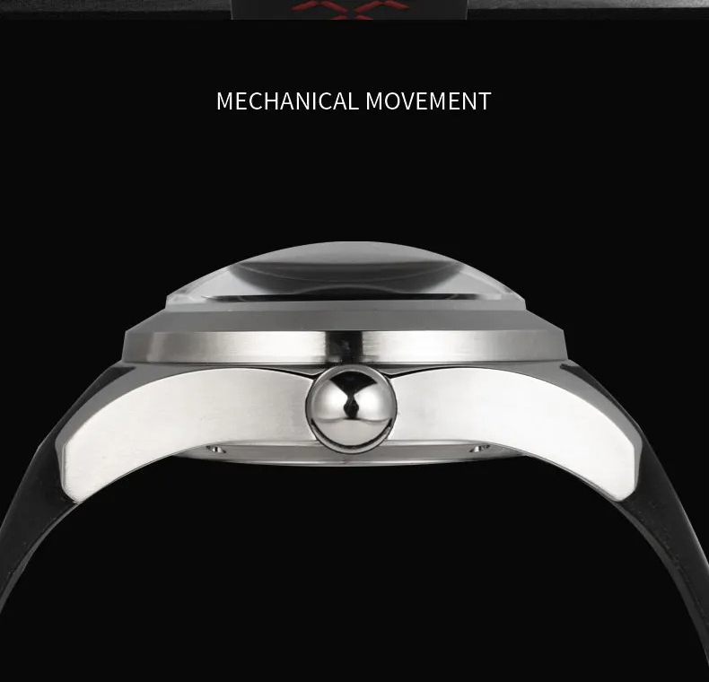 KAFYASE ผู้ชายนาฬิกาอัตโนมัติ  - Luxury Watch With Rubber Strap บทวิจารณ์และราคา