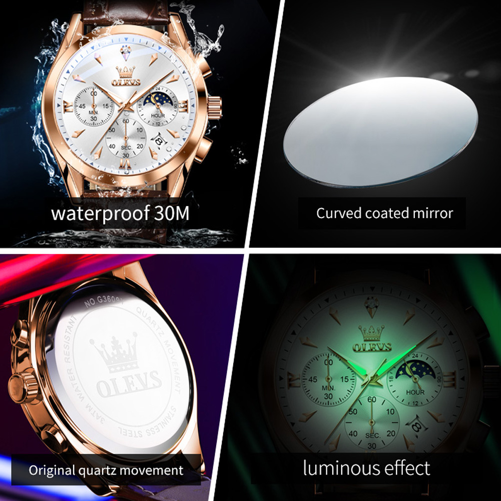 OLEVS ยี่ห้อใหม่แฟชั่นนาฬิกาคว - Luxury Watch Magazine บทวิจารณ์และราคา